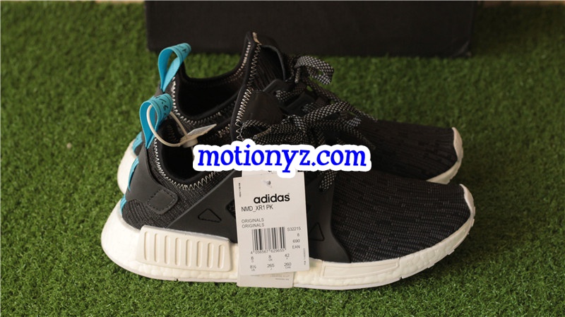 Adidas NMD Runner Pk XR1 Black Grey Mottled Real Boost